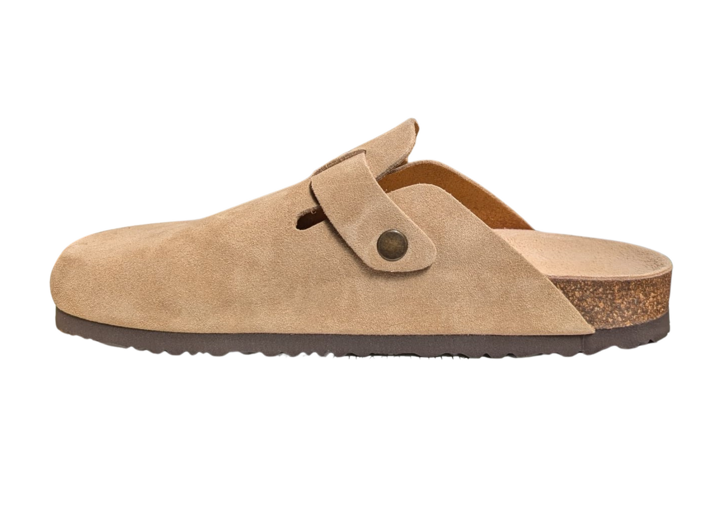 Mules sabot Fij2401 cuir Beige Mushroom AndOtherStep