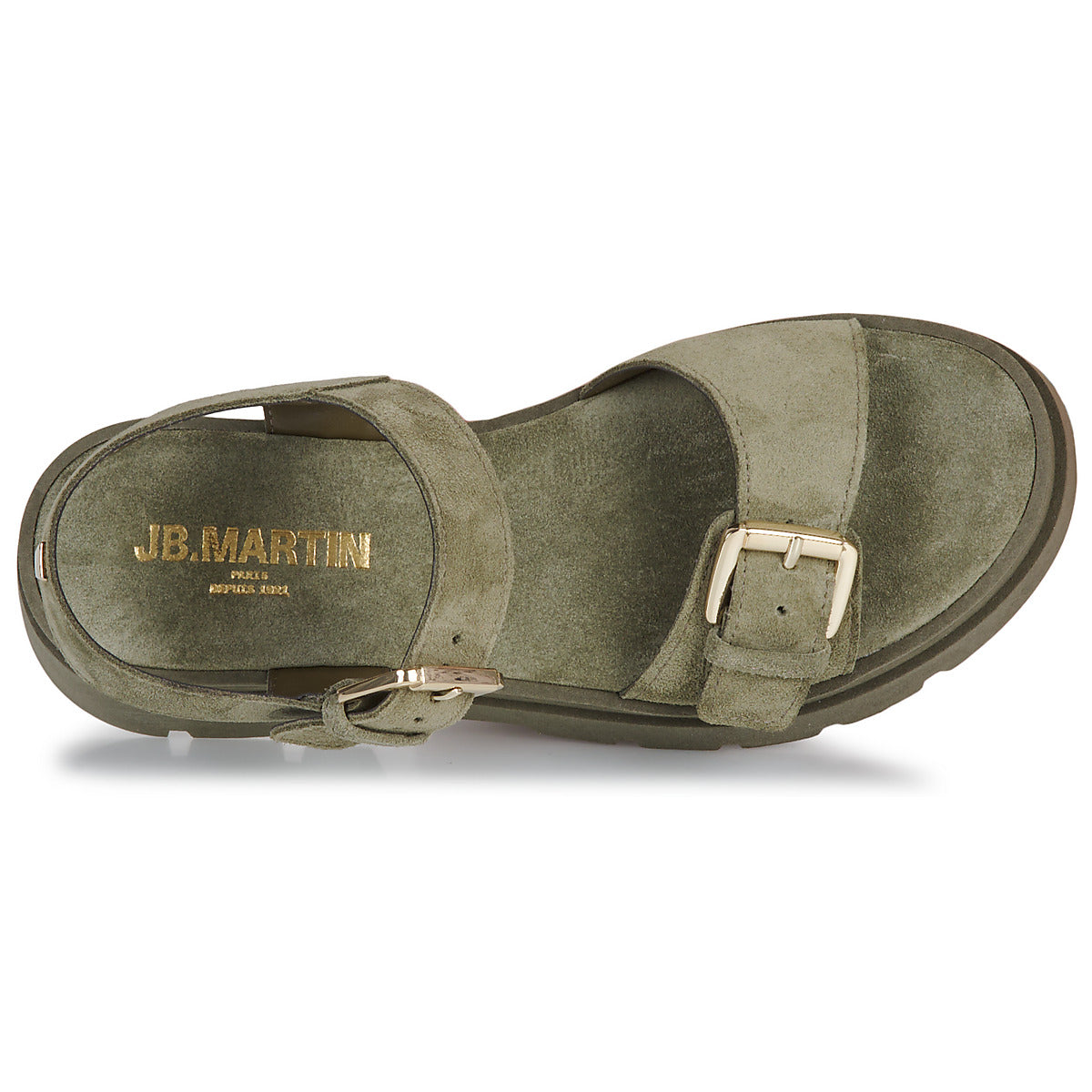 JB MARTIN SANDALES DELIA VELOURS KAKI