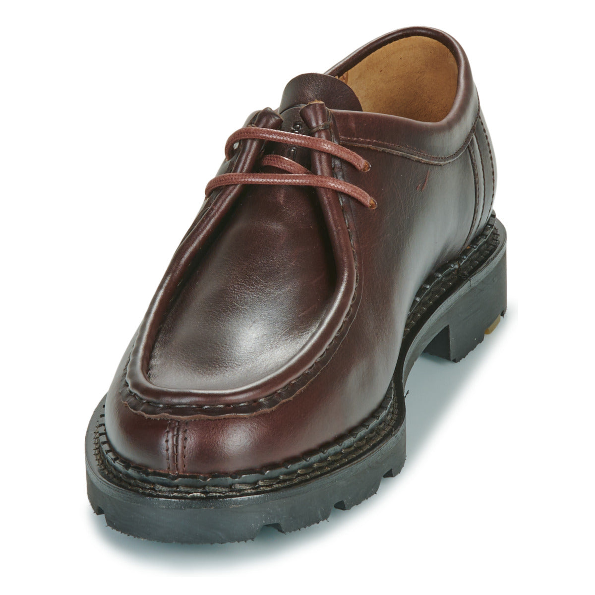 DERBIES MACHA PULL UP PECAN BORDEAUX CHRISTIAN PELLET