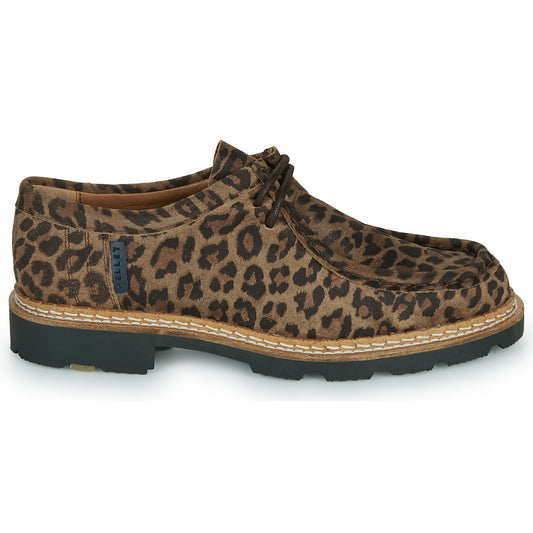 DERBIES MACHA CROUTE VELOURS LEOPARD CHRISTIAN PELLET