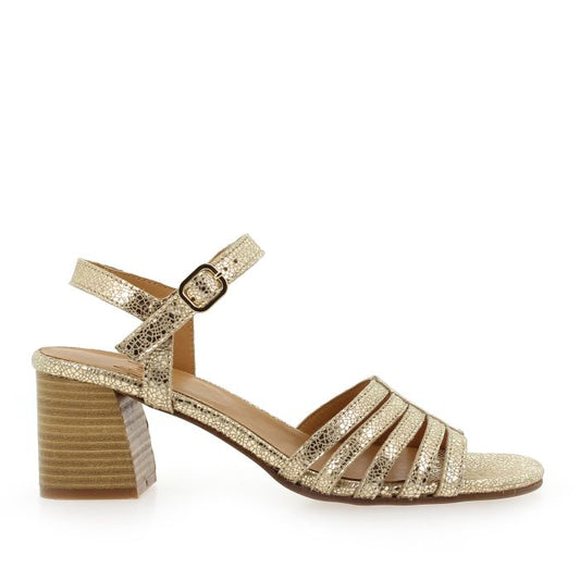 Sandales Angels Cuir Craquelé doré Aliwell