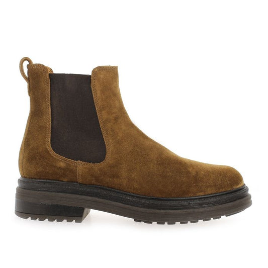 Bottines Laki Velours Camel Aliwell