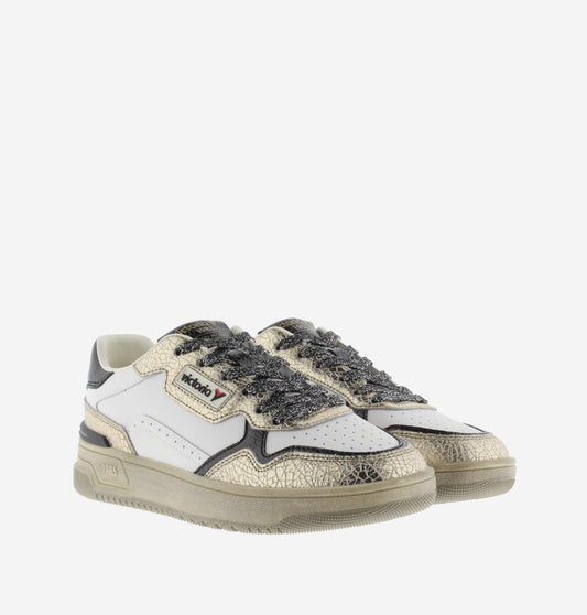 Baskets 8800127 doré craquelé Victoria