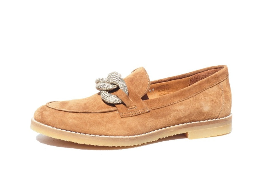 Mocassins Aliwell Marcia Velours Terre