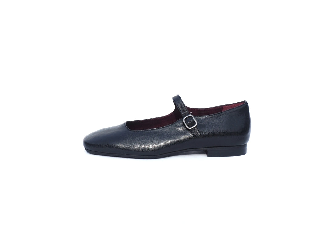 Ballerines Duna Cuir Noir Aliwell