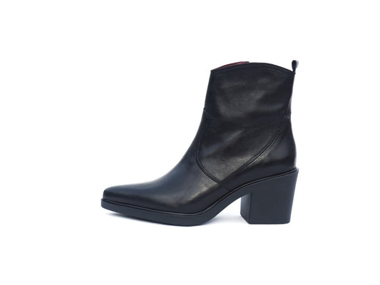 Bottines Janik cuir noir Aliwell