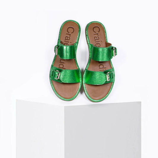 BYRON VERT SANDALES CRAIE STUDIO
