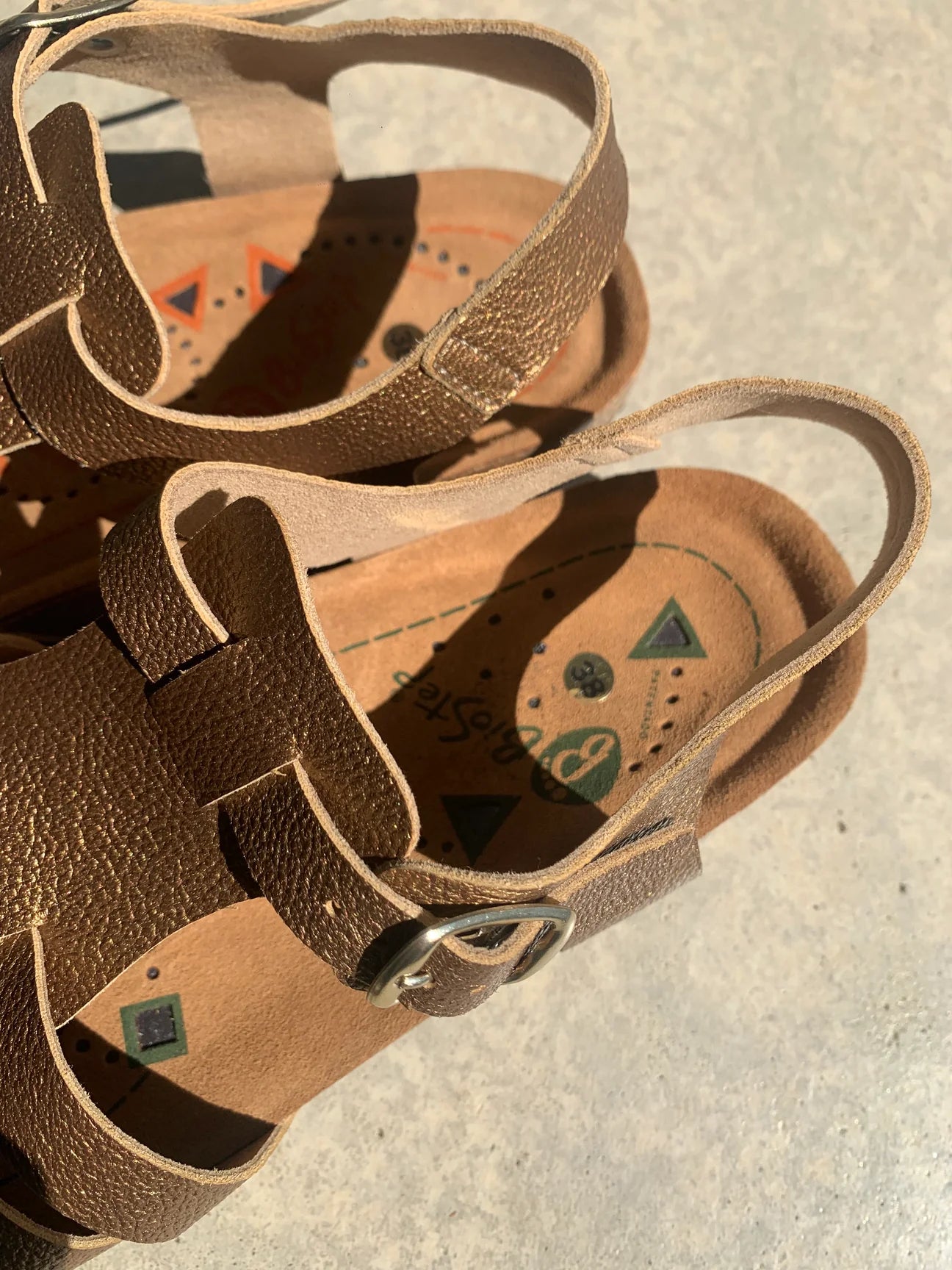 SANDALES NAZAREE GAIA BIEN ETRE BRONZE