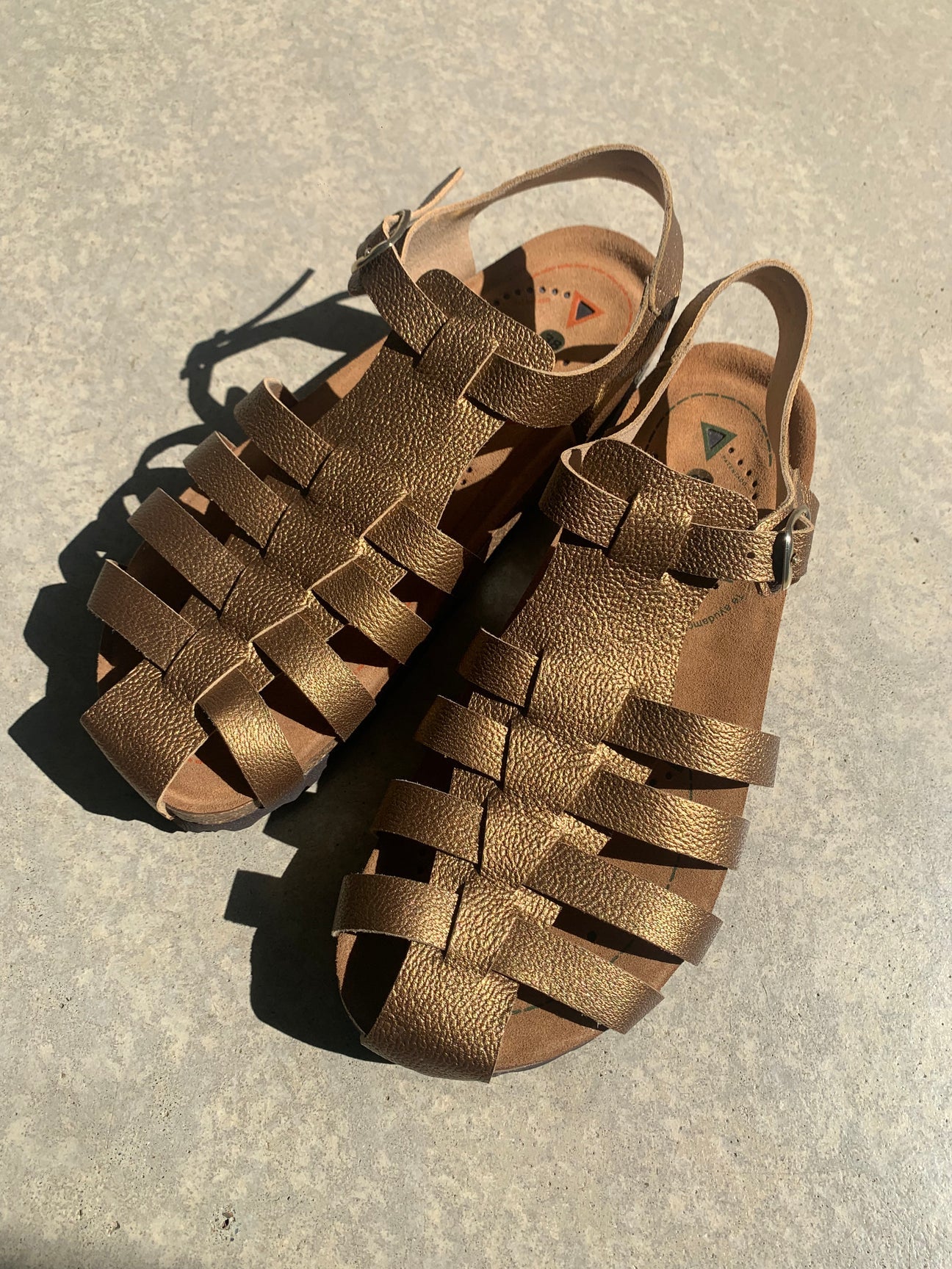 SANDALES NAZAREE GAIA BIEN ETRE BRONZE