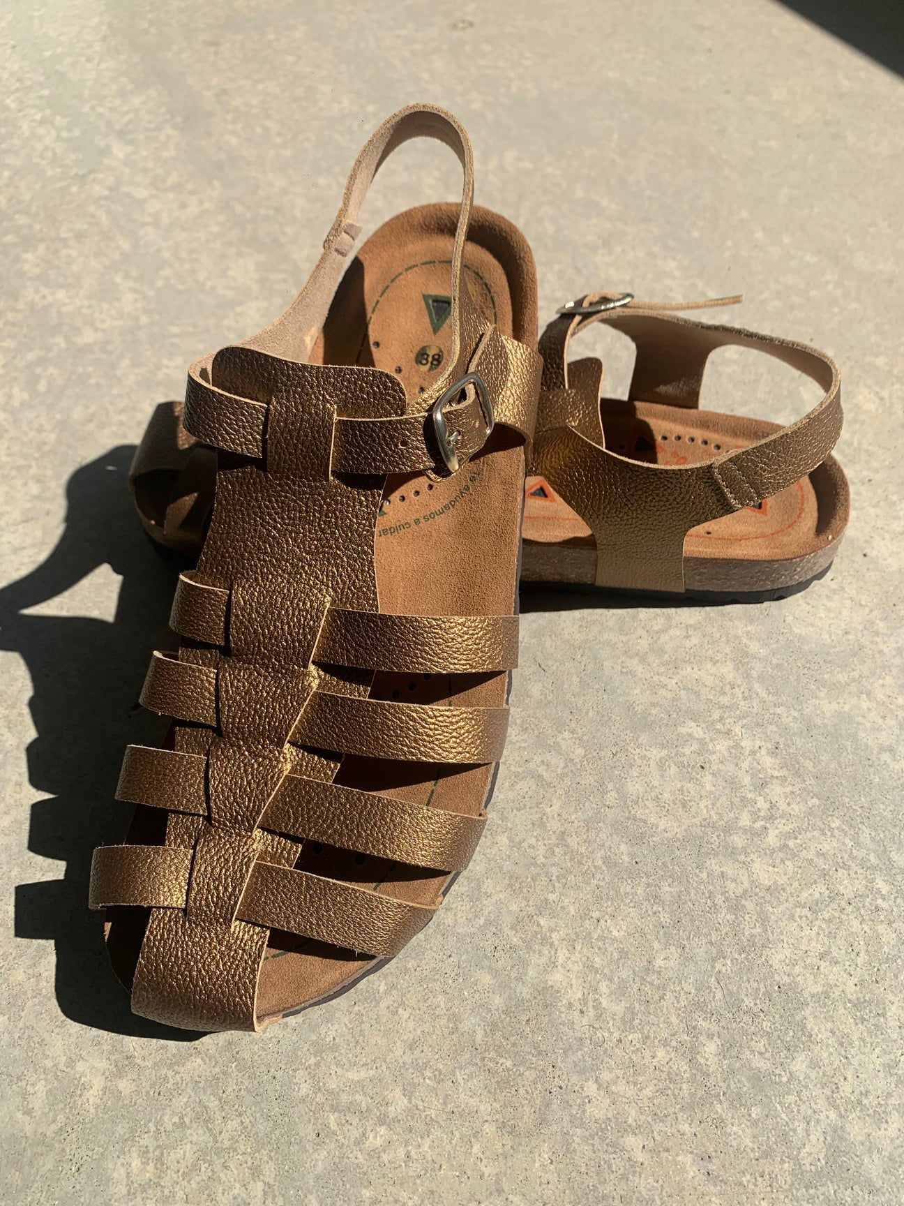 SANDALES NAZAREE GAIA BIEN ETRE BRONZE
