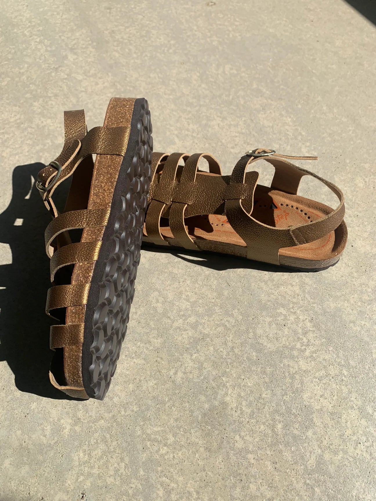 SANDALES NAZAREE GAIA BIEN ETRE BRONZE