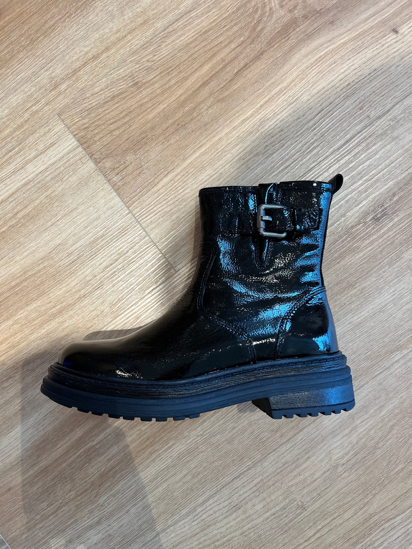 Bottines Milo Cuir Vernis noir Aliwell