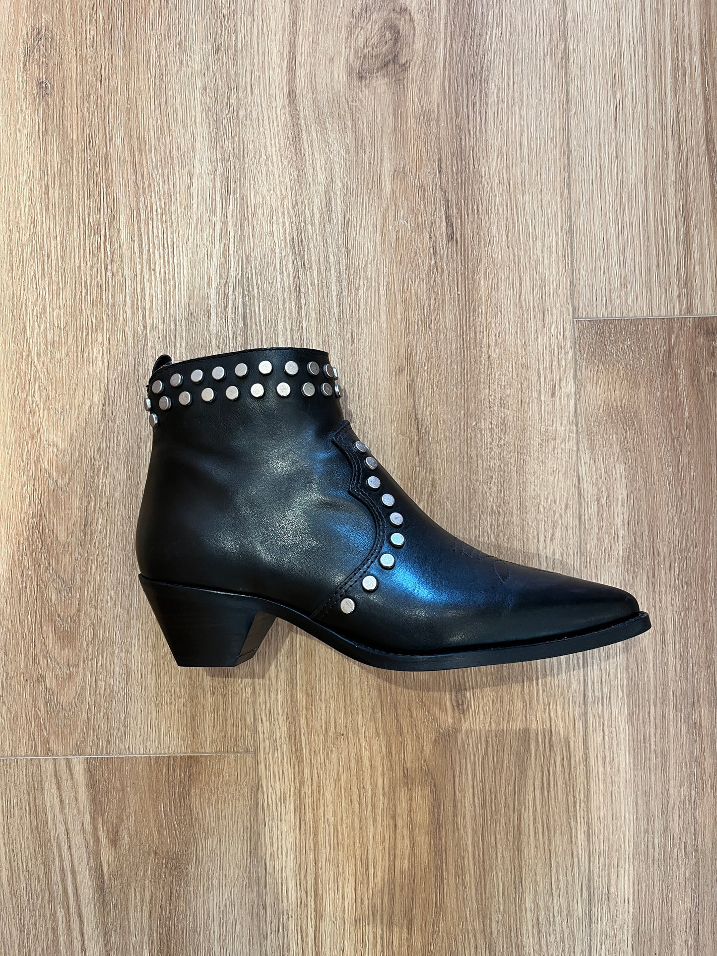 ALPE 2017 1705 BOTTINES CLOU CUIR NOIR