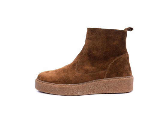 BOTTINES ARZEL VELOURS CAMEL SMS