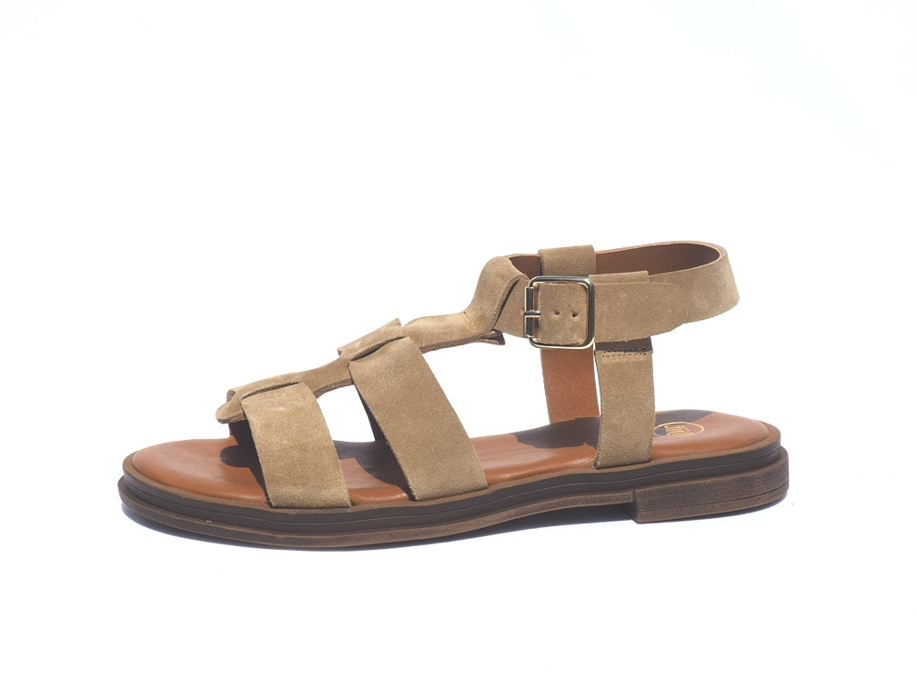 Sandales Savia velours nocciola SMS
