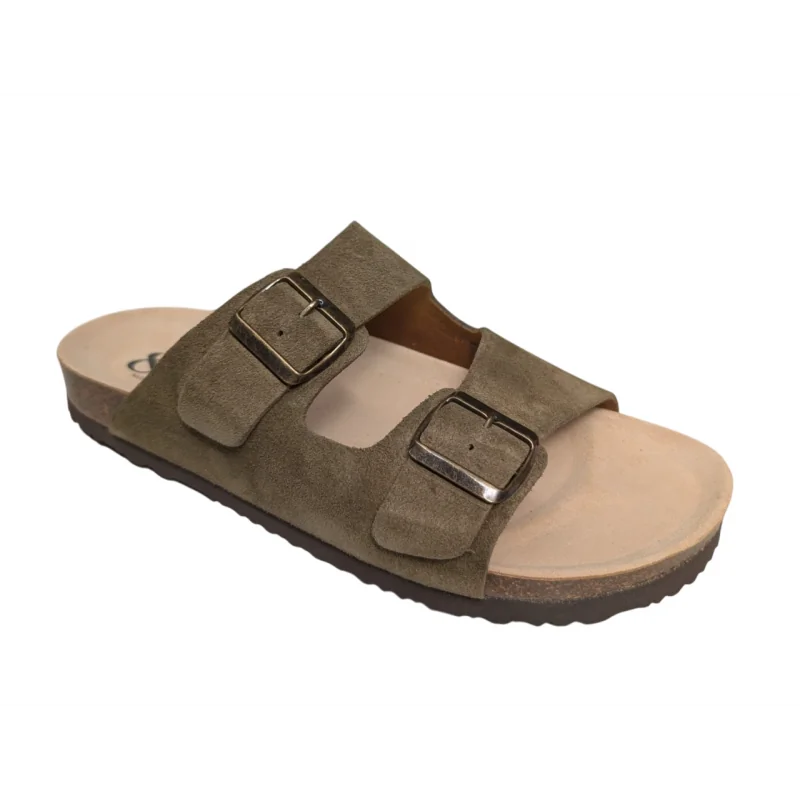 Sandales double bride Sam2503 Trebol kaki AndOtherStep