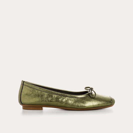 REQINS HARMONY OLIVE BALLERINES