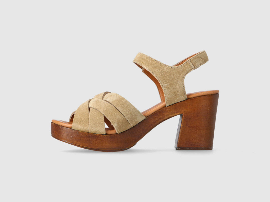 Sandales Boreas velours cigare SMS