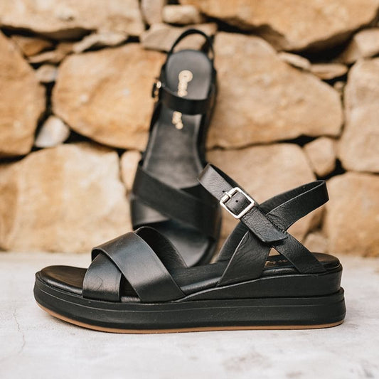 COCO ABRICOT SANDALES MEIGNEUX NOIR