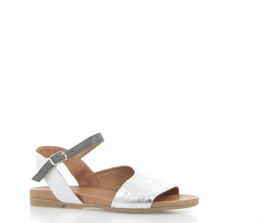 COCO ABRICOT SANDALES MECE ARGENT