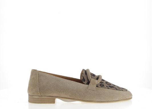Mocassins ESPARROS velours taupe et Léo COCO ABRICOT