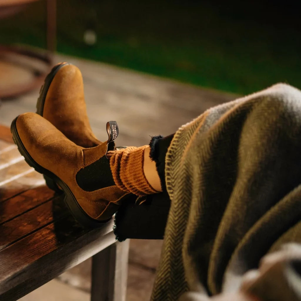 Bottines - Original Chelsea Boots 1911 Suede tobacco Blundstone