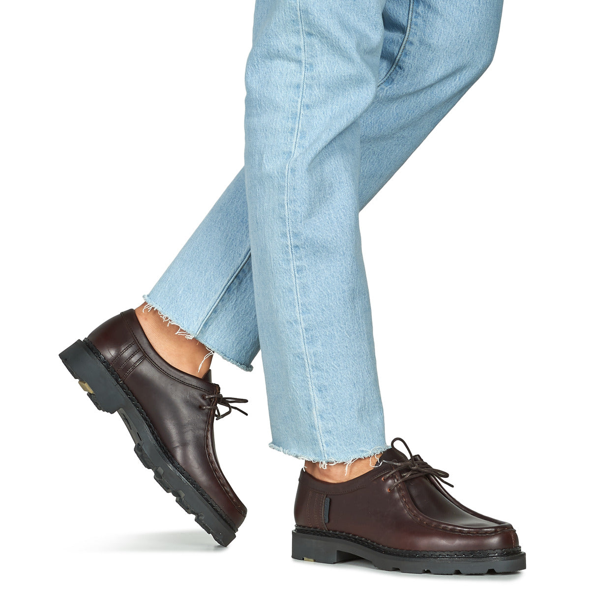 DERBIES MACHA PULL UP PECAN BORDEAUX CHRISTIAN PELLET