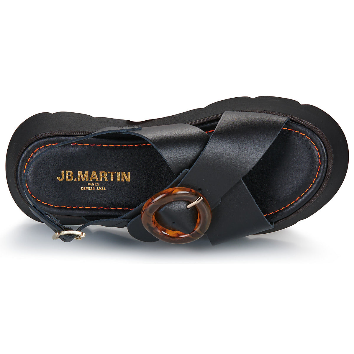 Sandales Acacia veau noir JB MARTIN