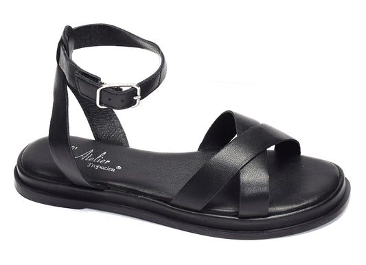 ATELIER TROPEZIEN SANDALES CALI NOIRE