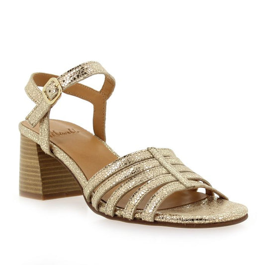Sandales Angels Cuir Craquelé doré Aliwell