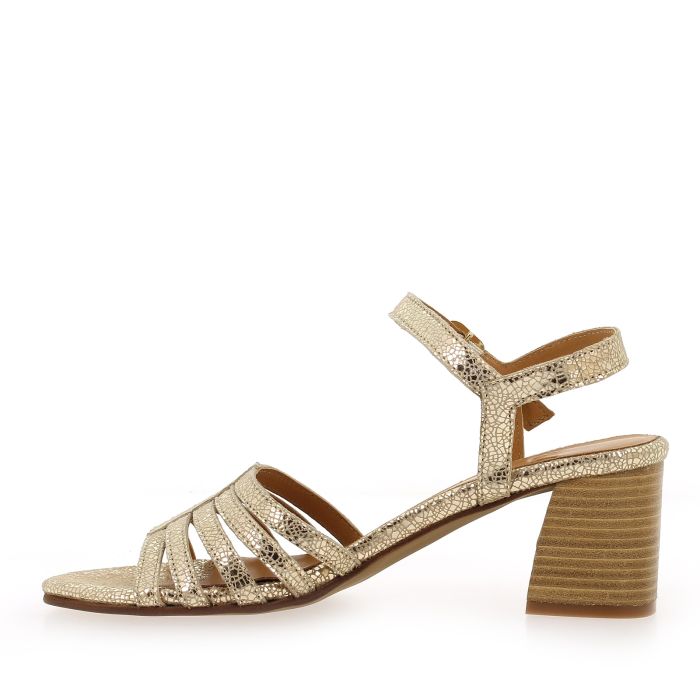 Sandales Angels Cuir Craquelé doré Aliwell