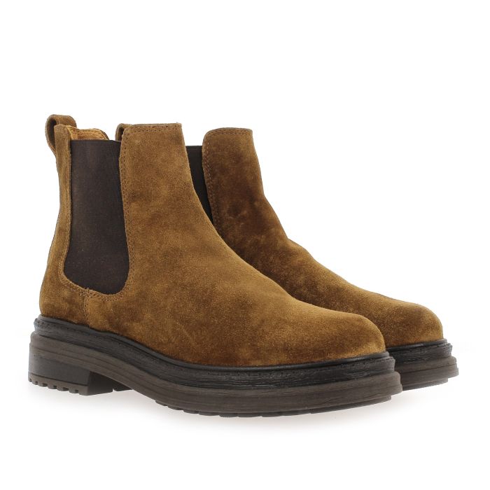 Bottines Laki Velours Camel Aliwell