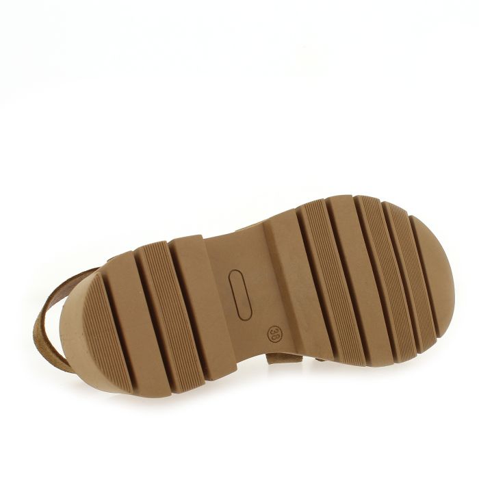 SANDALES VADIA VELOURS CAMEL SMS