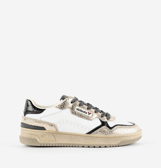 Baskets 8800127 doré craquelé Victoria