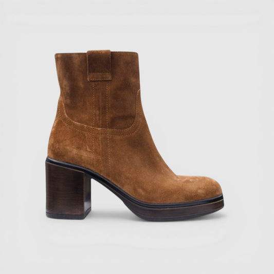 Bottines à talons Orvane velours camel Aliwell