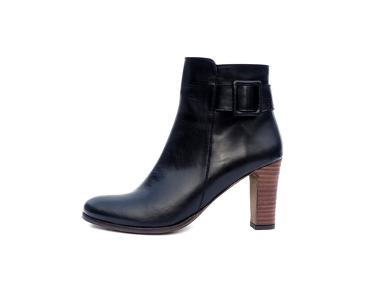 Bottines Isla cuir noir Aliwell