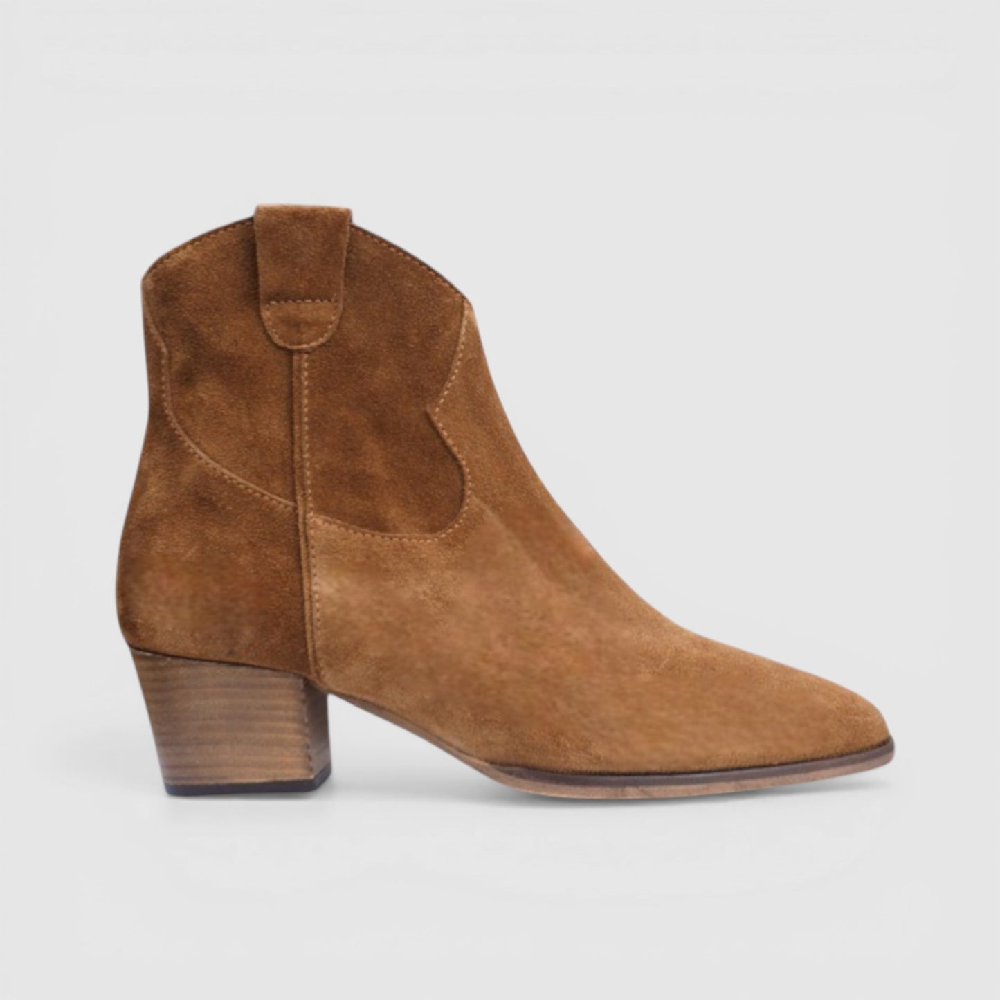 Bottines à talons Farol velours camel Aliwell