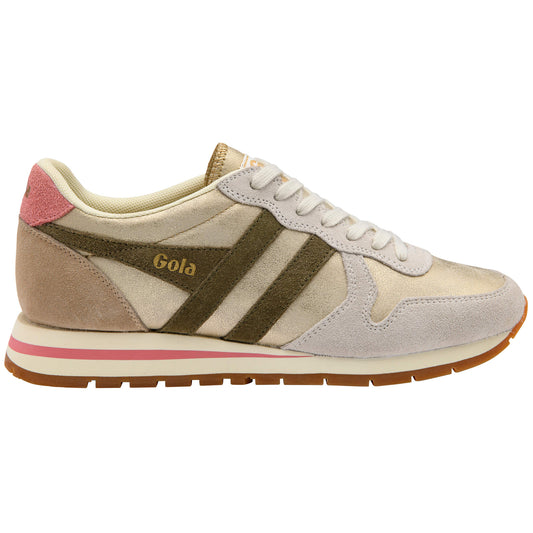 GOLA BASKET DAYTONA BLAZE Gold/Kaki/coral pink