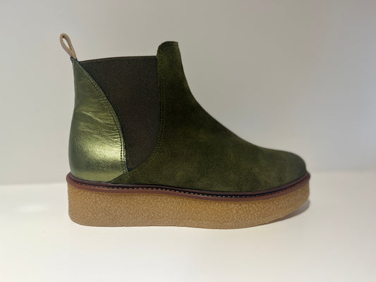 Bottines Mars Daim Vert MKD