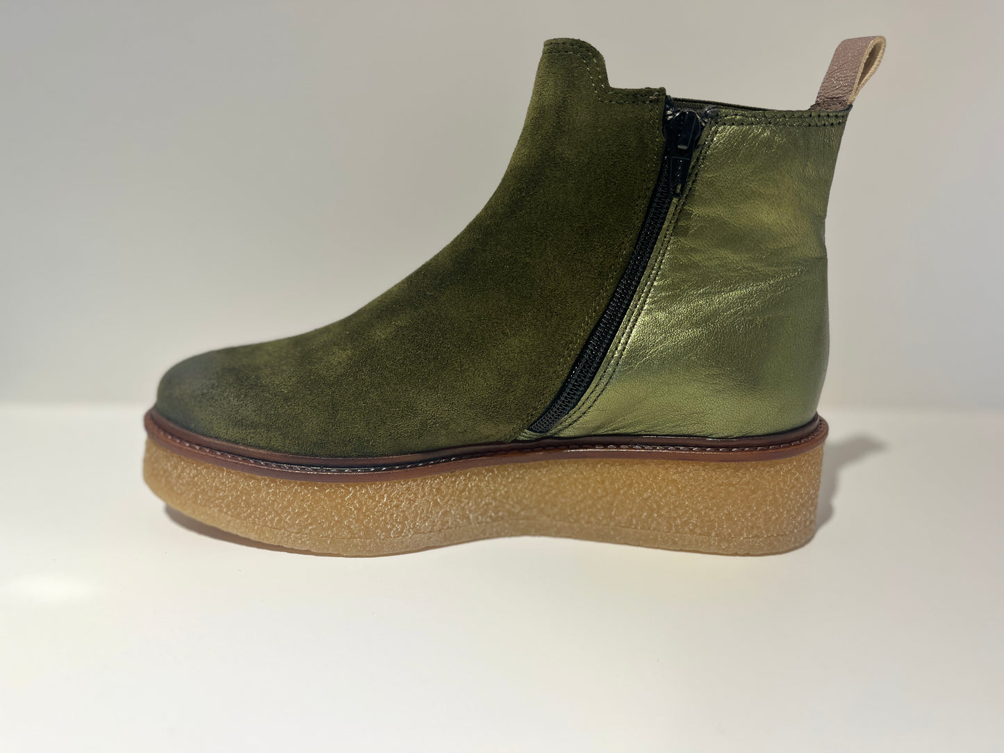 Bottines Mars Daim Vert MKD