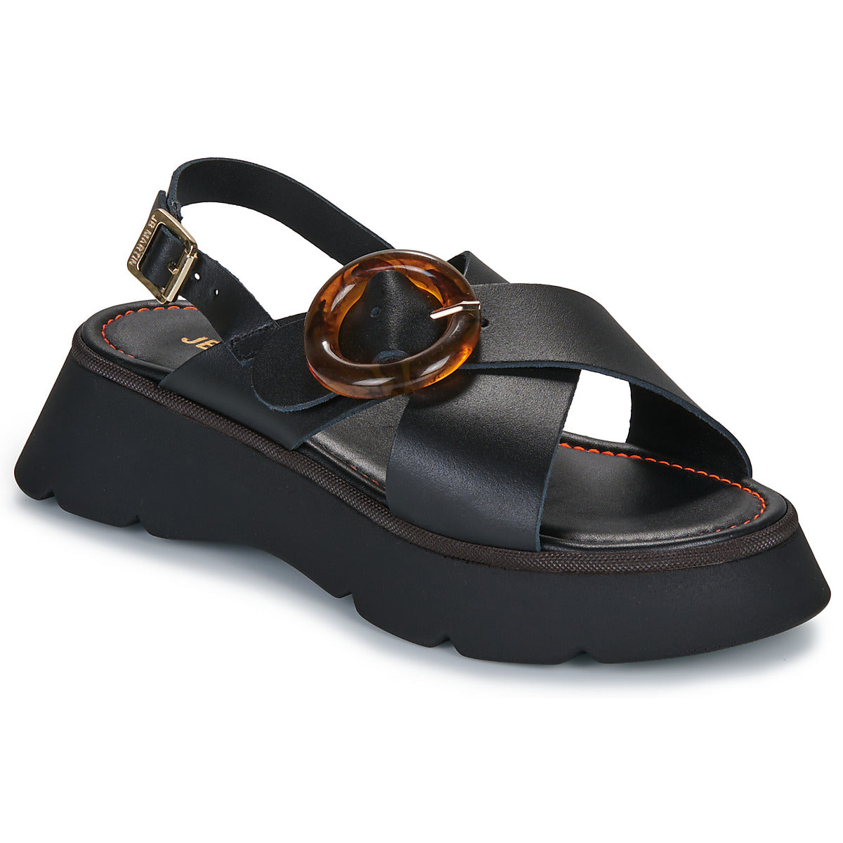 Sandales Acacia veau noir JB MARTIN