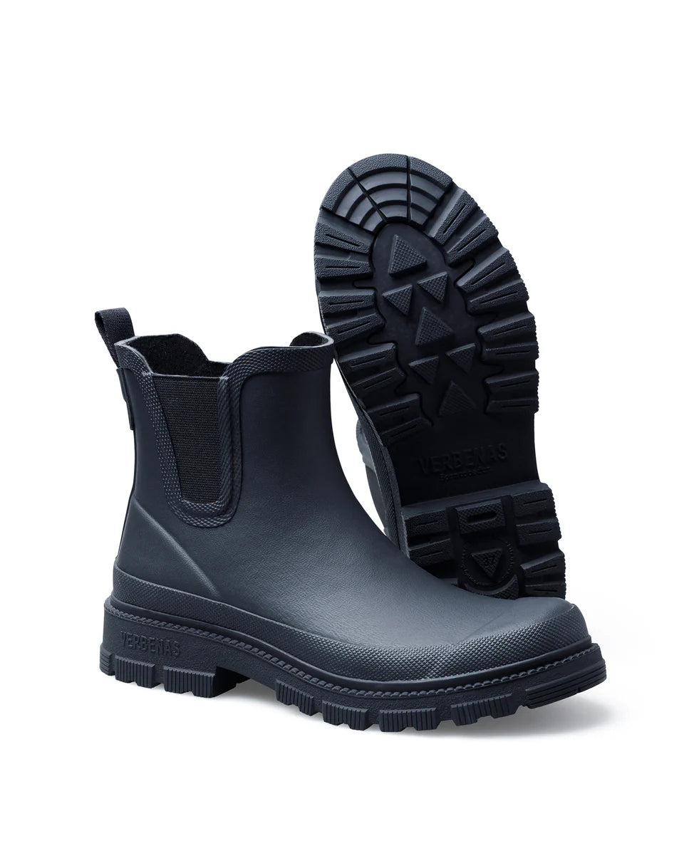 Bottines de pluie Lua Mate Combi Black Verbenas