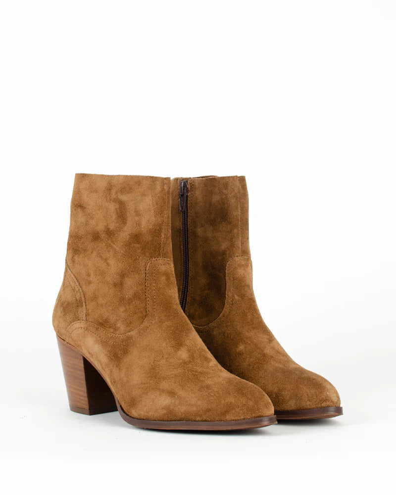 Bottines Aliwell Lucile Velours Camel