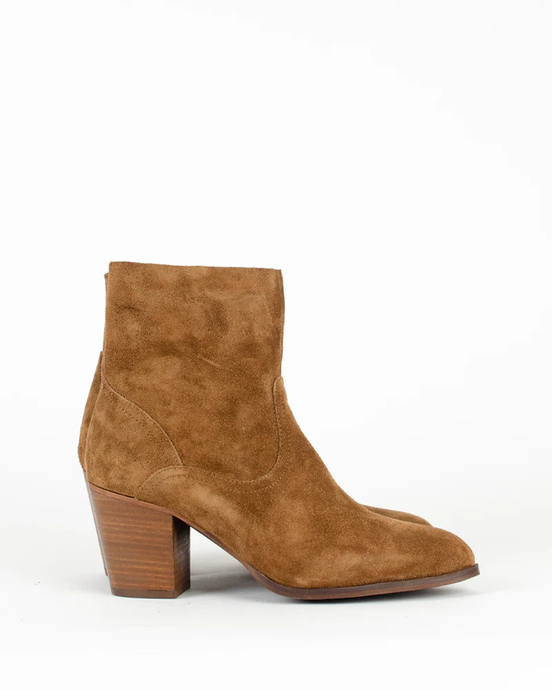 Bottines Aliwell Lucile Velours Camel