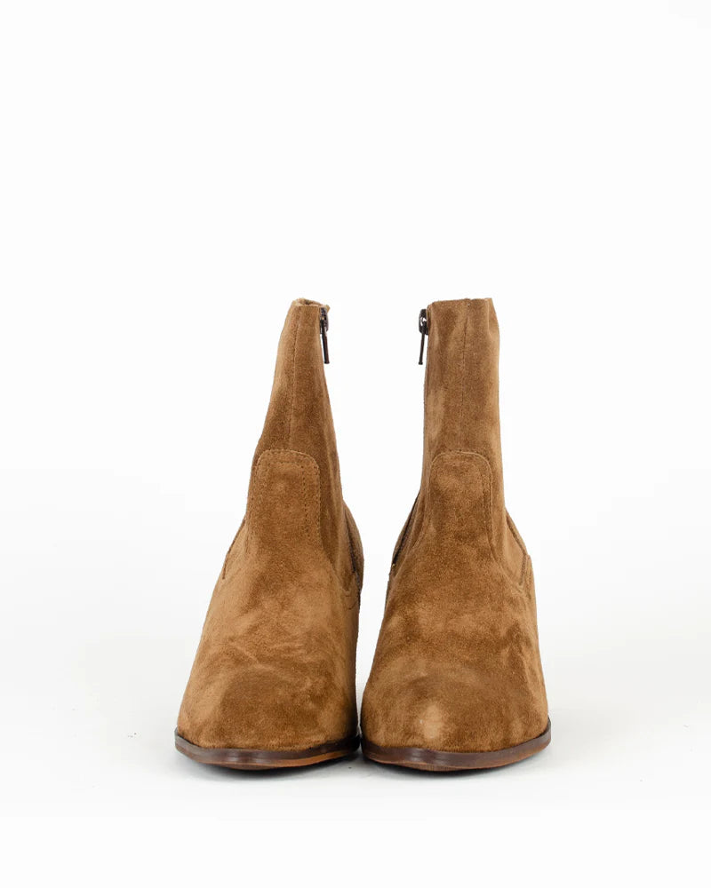 Bottines Aliwell Lucile Velours Camel