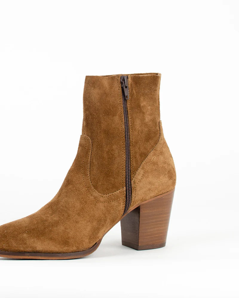 Bottines Aliwell Lucile Velours Camel