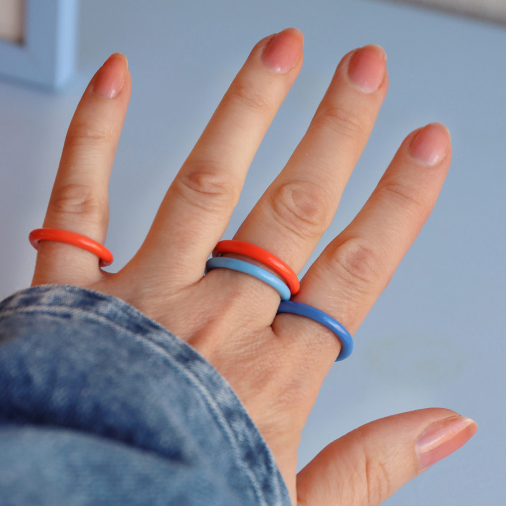 BAGUE 'COLOR' LIPSTICK RED | LULU COPENHAGEN