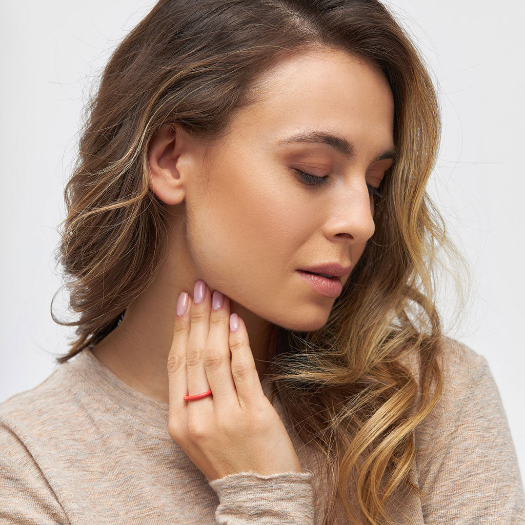 BAGUE 'COLOR' LIPSTICK RED | LULU COPENHAGEN