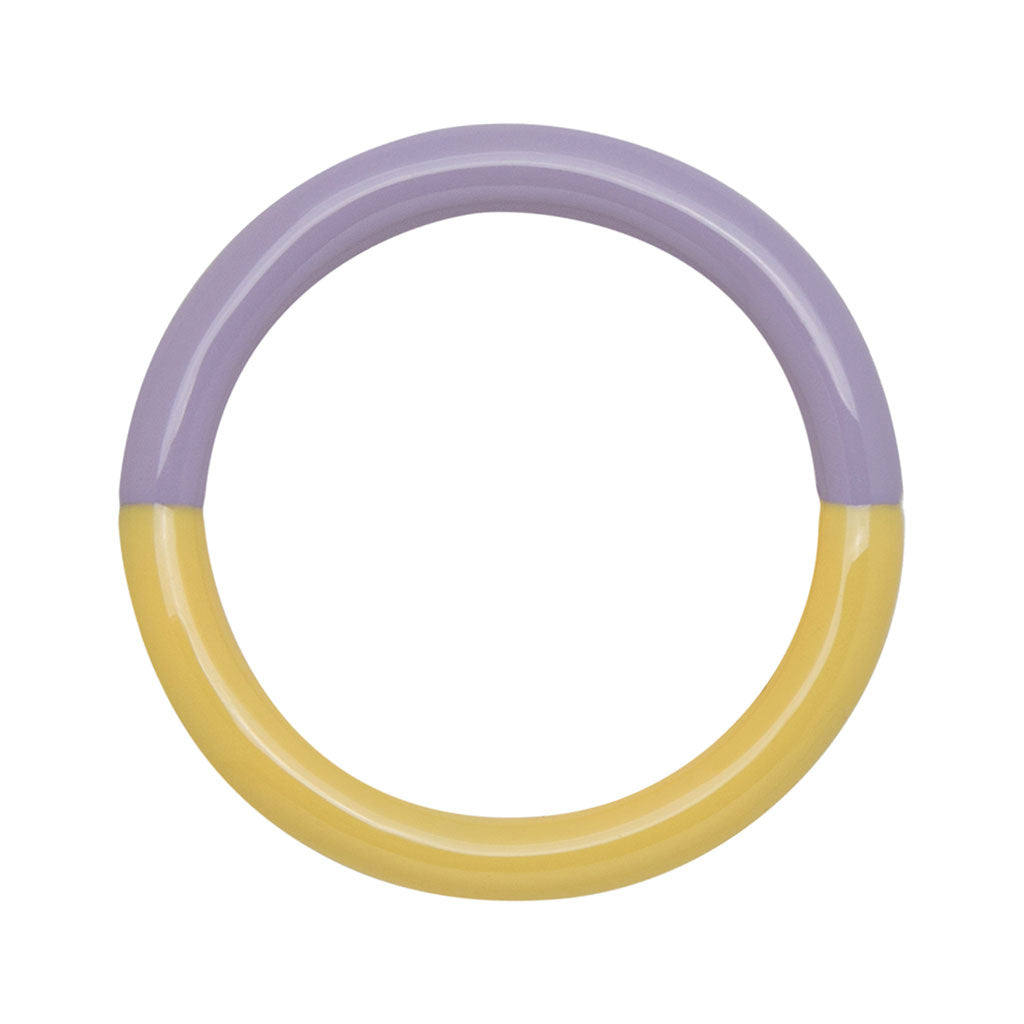 BAGUE 'DOUBLE COLOR' PALE YELLOW/ PURPLE | LULU COPENHAGEN