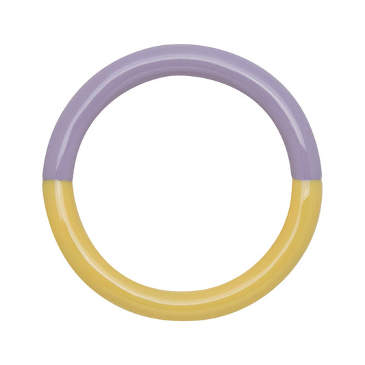 BAGUE 'DOUBLE COLOR' PALE YELLOW/ PURPLE | LULU COPENHAGEN